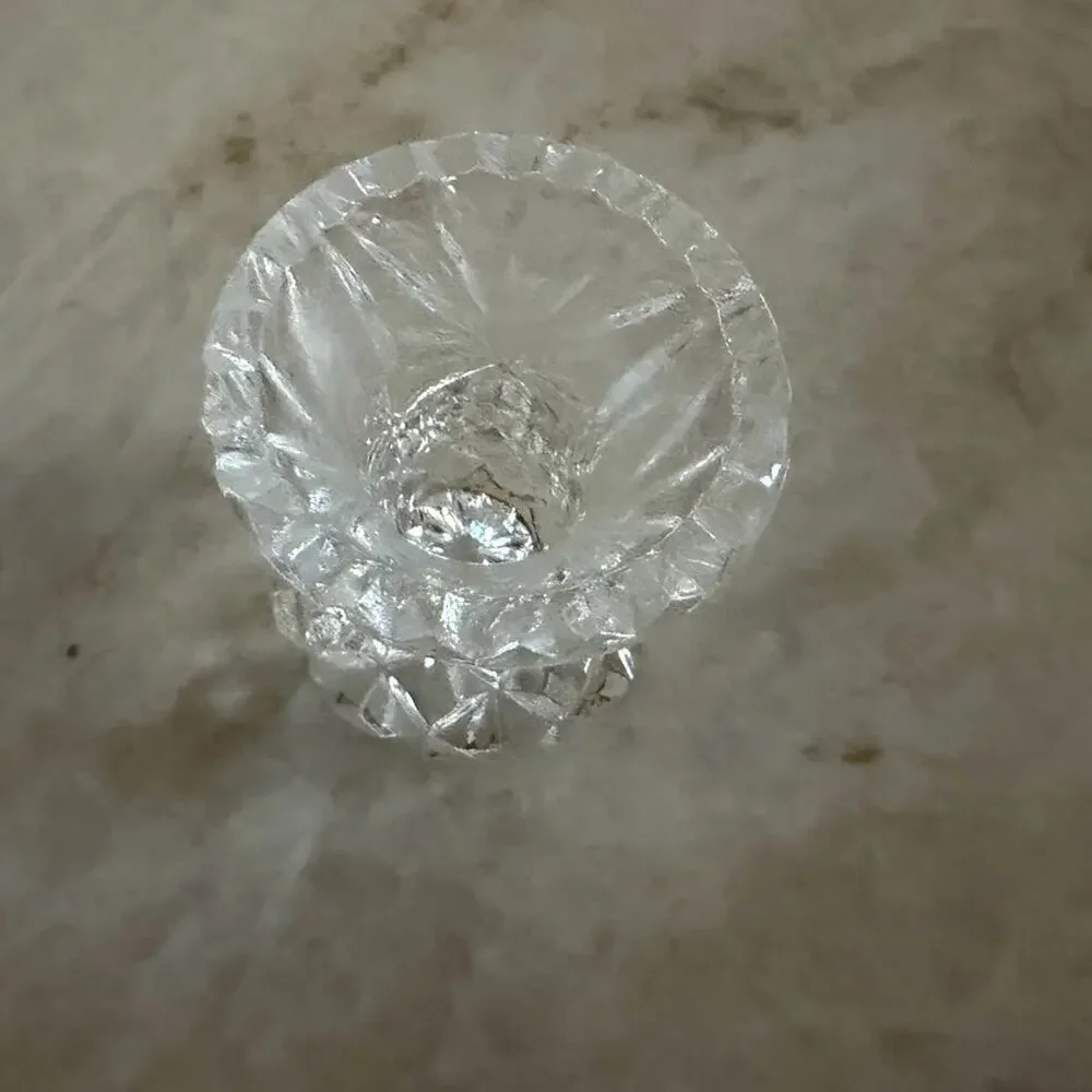 Crystal toothpick holder or mini vase